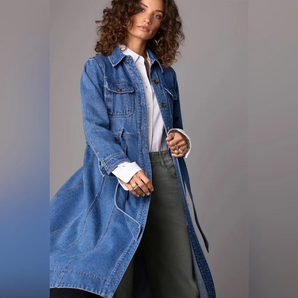 Wit & Wisdom SAM HIGH RISE WIDE LEG JEANS, AGAVE - Picture 5 of 5